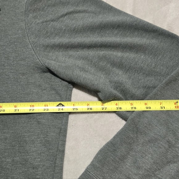 Marmot Hoodie Mens Sz L Heather Green Hooded Sweatshirt Outdoor Hiking Camping - Picture 7 of 7